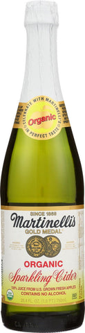 Martinelli's Organic Cider Sparkling - Case Of 12 - 25.4 Fl Oz.