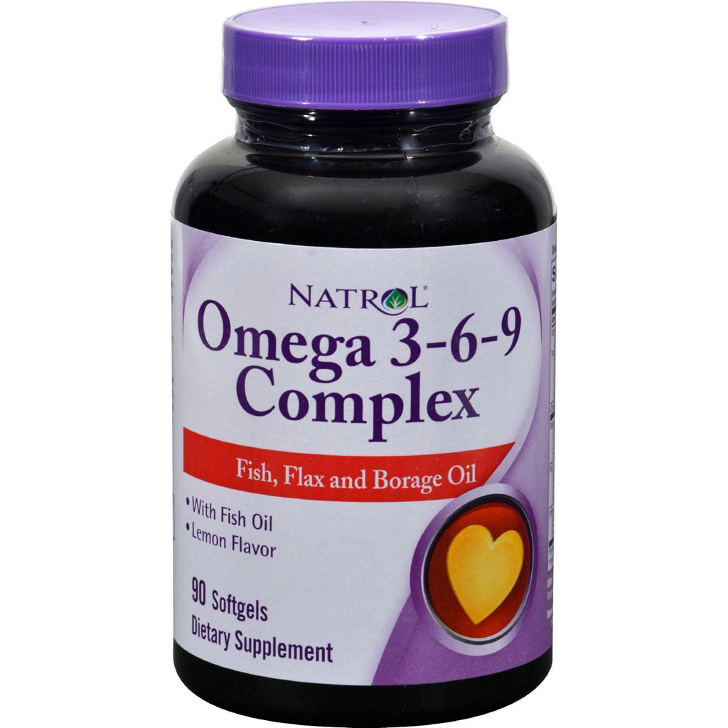 Natrol Omega 3-6-9 Complex Lemon - 90 Softgels