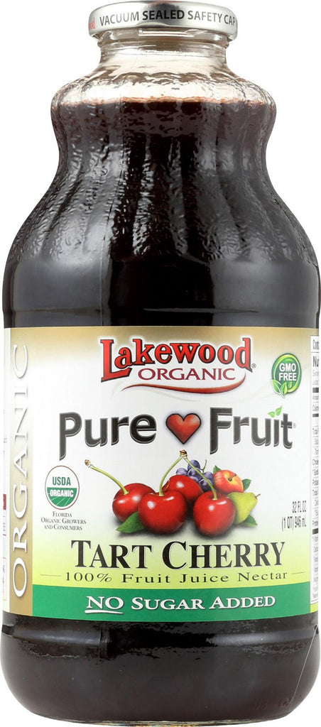 Lakewood Pure Organic Tart Cherry - Cherry - Case Of 12 - 32 Fl Oz.