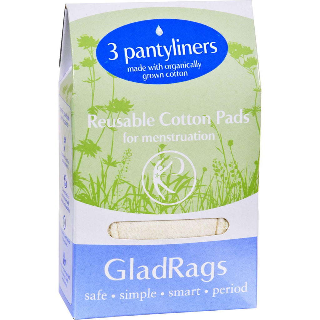 Gladrags Pantyliner Organic Undyed Cotton - 3 Pack