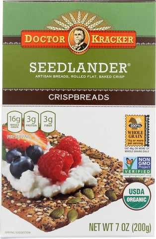 Doctor Kracker Seed Lander Crispbreads - Case Of 6 - 7 Oz.