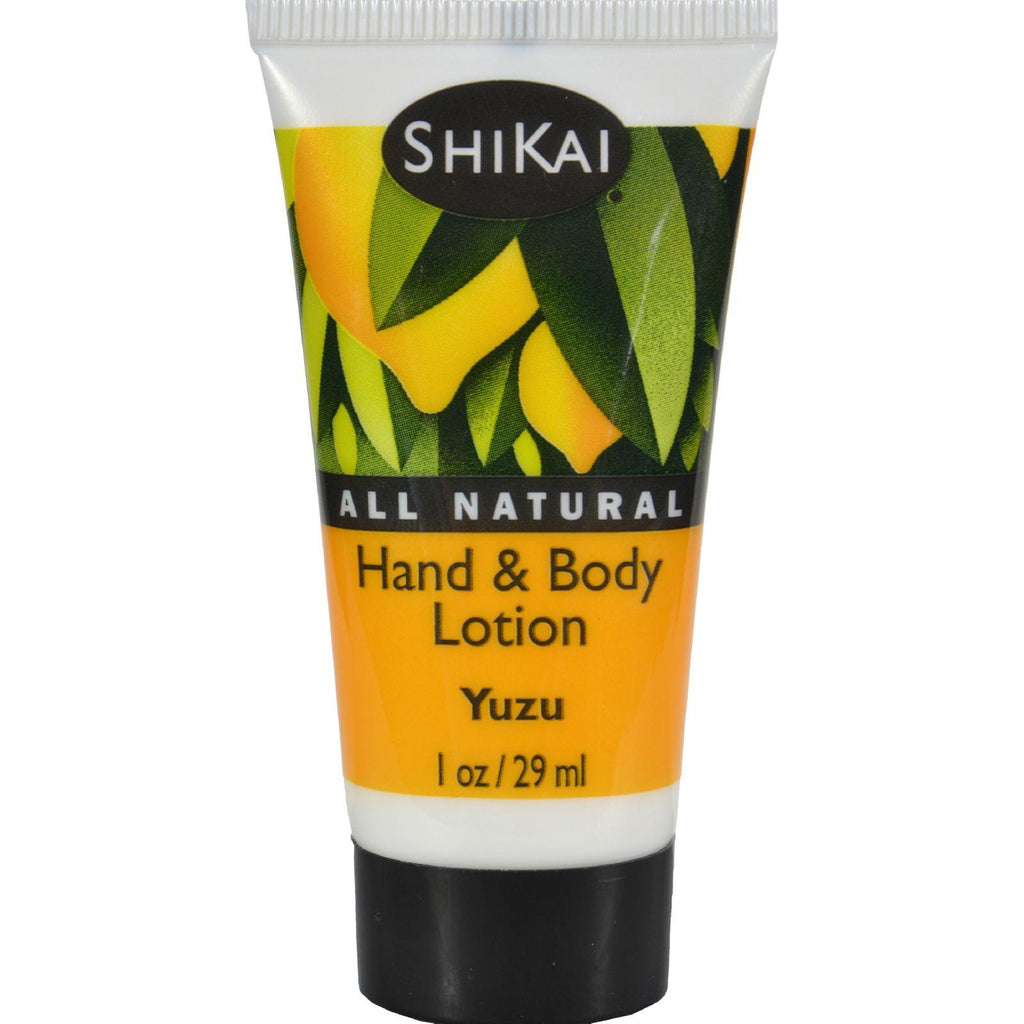 Shikai Products Lotion - All Natural - Yuzu - Trial Size - 1 Oz - Case Of 12