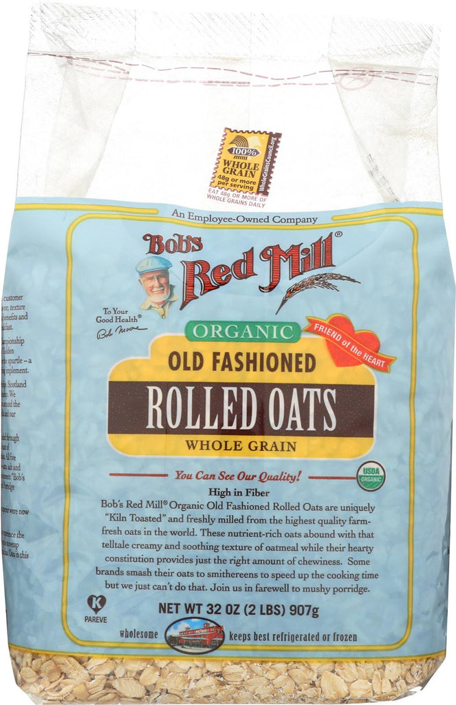 Bob's Red Mill Organic Old Fashioned Rolled Oats - 32 Oz - Case Of 4