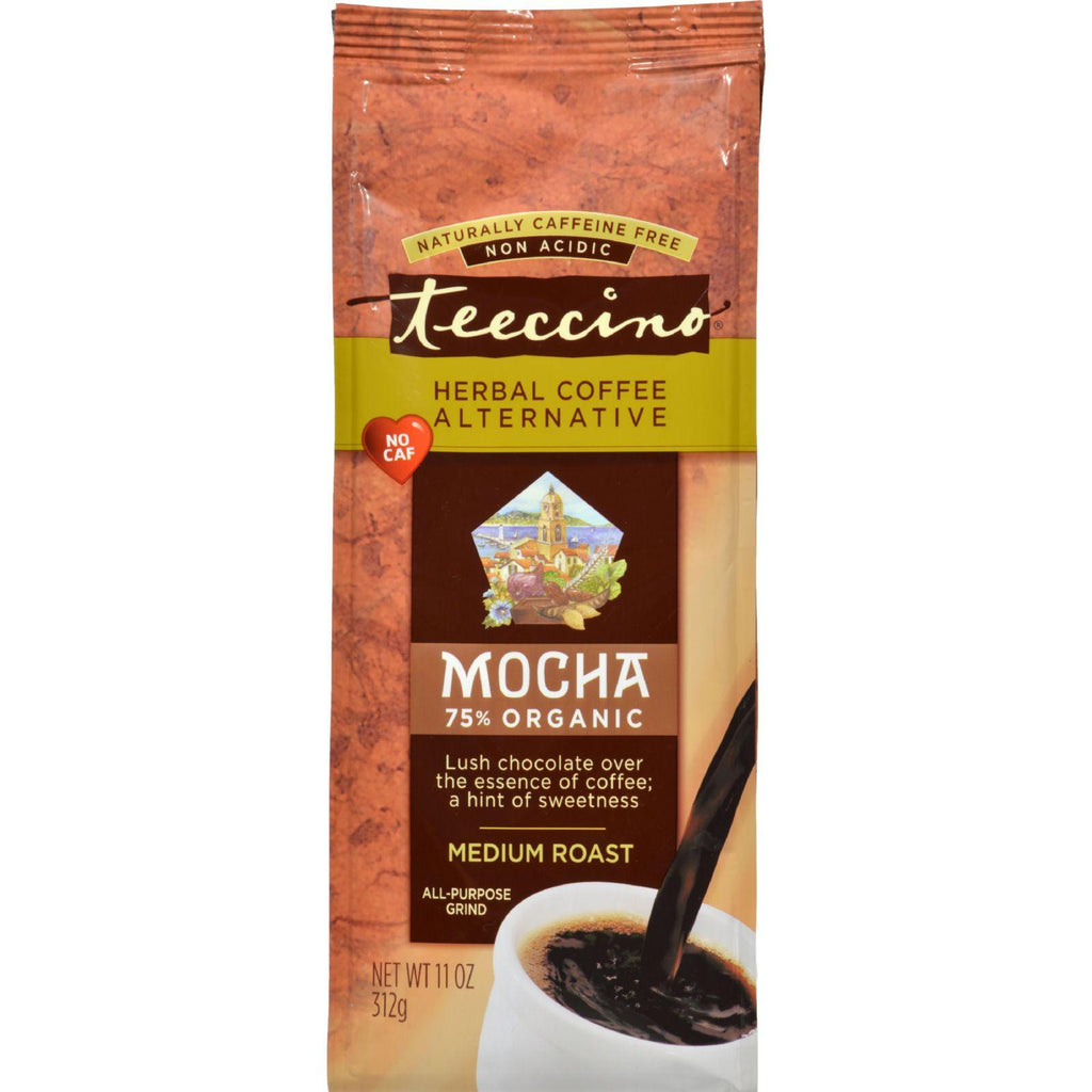 Teeccino Mediterranean Herbal Coffee Mocha - 11 Oz - Case Of 6