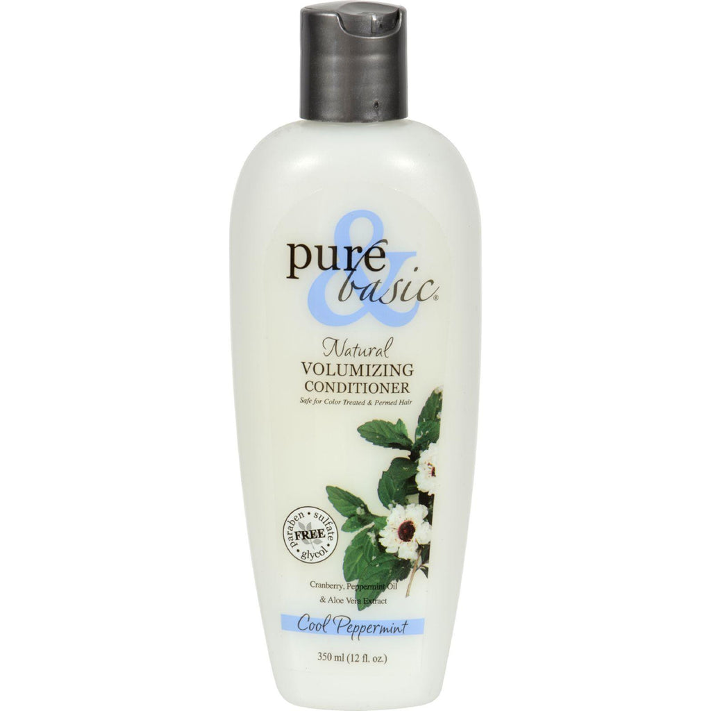 Pure And Basic Natural Volumizing Conditioner Cool Peppermint - 12 Fl Oz