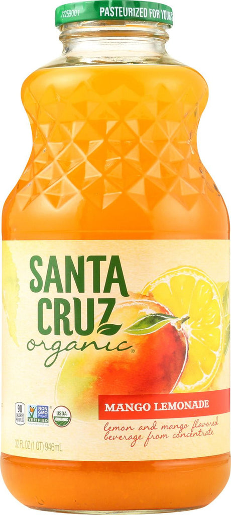 Santa Cruz Organic Juice - Mango Lemonade - Case Of 12 - 32 Fl Oz.