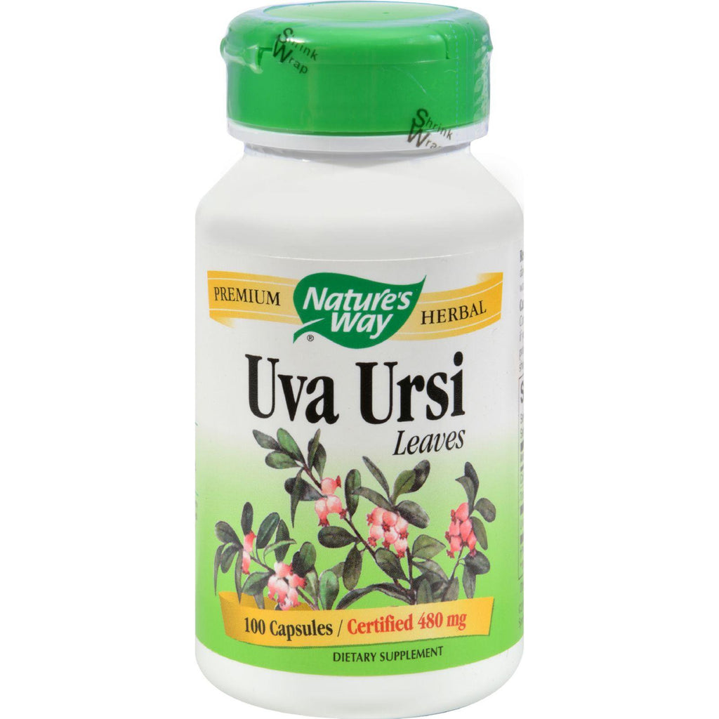 Nature's Way Uva Ursi Leaves - 480 Mg - 100 Capsules