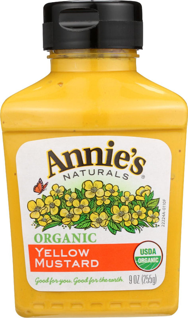 Annie's Naturals Organic Yellow Mustard - Case Of 12 - 9 Oz.