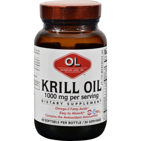 Olympian Labs Krill Oil - 1000 Mg - 60 Softgels