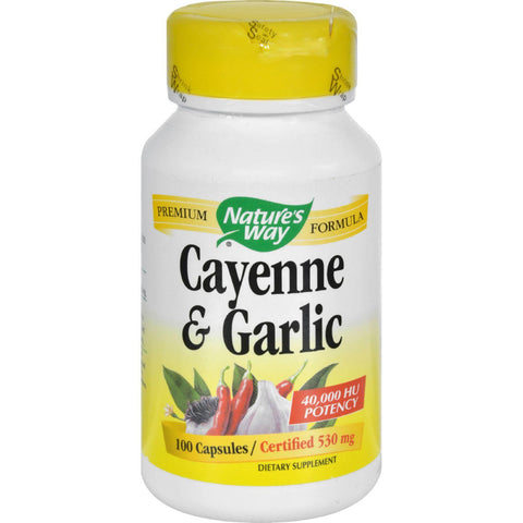 Nature's Way Cayenne And Garlic - 100 Capsules