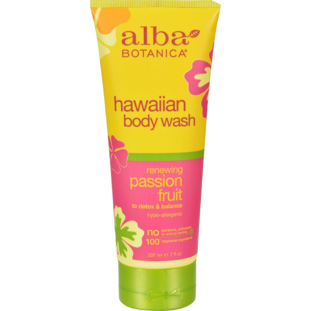 Alba Botanica Hawaiian Body Wash Passion Fruit - 7 Fl Oz