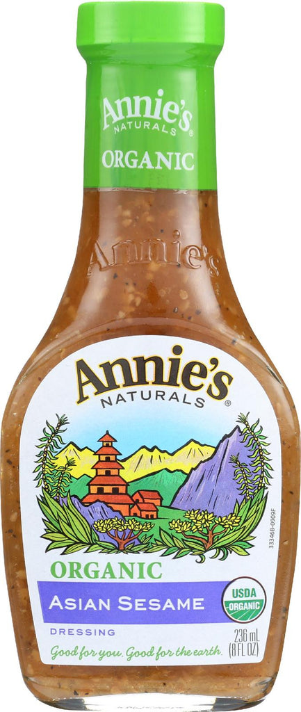 Annie's Naturals Organic Dressing Asian Sesame - Case Of 6 - 8 Fl Oz.