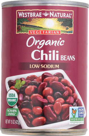 Westbrae Foods Organic Chili Beans, - Case Of 12 - 15 Oz.