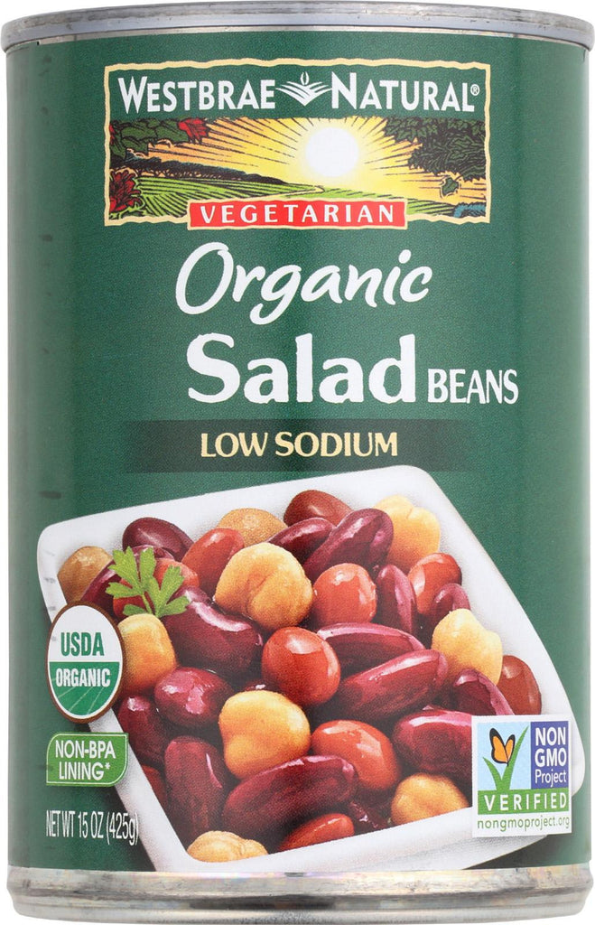 Westbrae Foods Organic Salad Beans - Case Of 12 - 15 Oz.