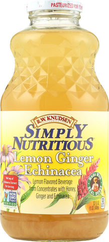 R.w. Knudsen Simply Nutritious Juice - Lemon Ginger Echinacea - Case Of 12 - 32 Fl Oz.