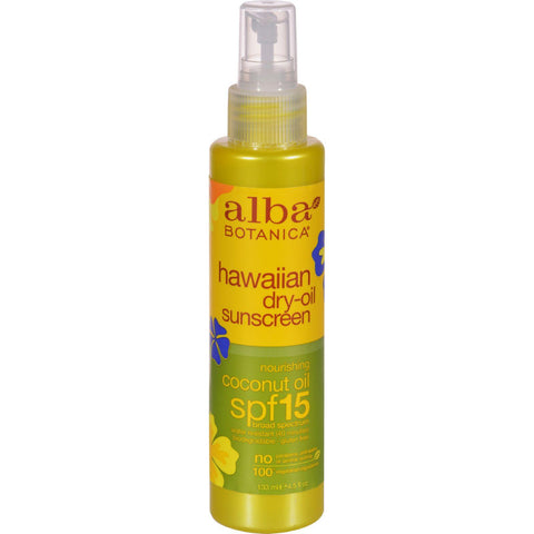 Alba Botanica Dry Tanning Oil Spf 15 - 4.5 Fl Oz