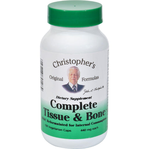 Dr. Christopher's Complete Tissue And Bone - 440 Mg - 100 Vegetarian Capsules