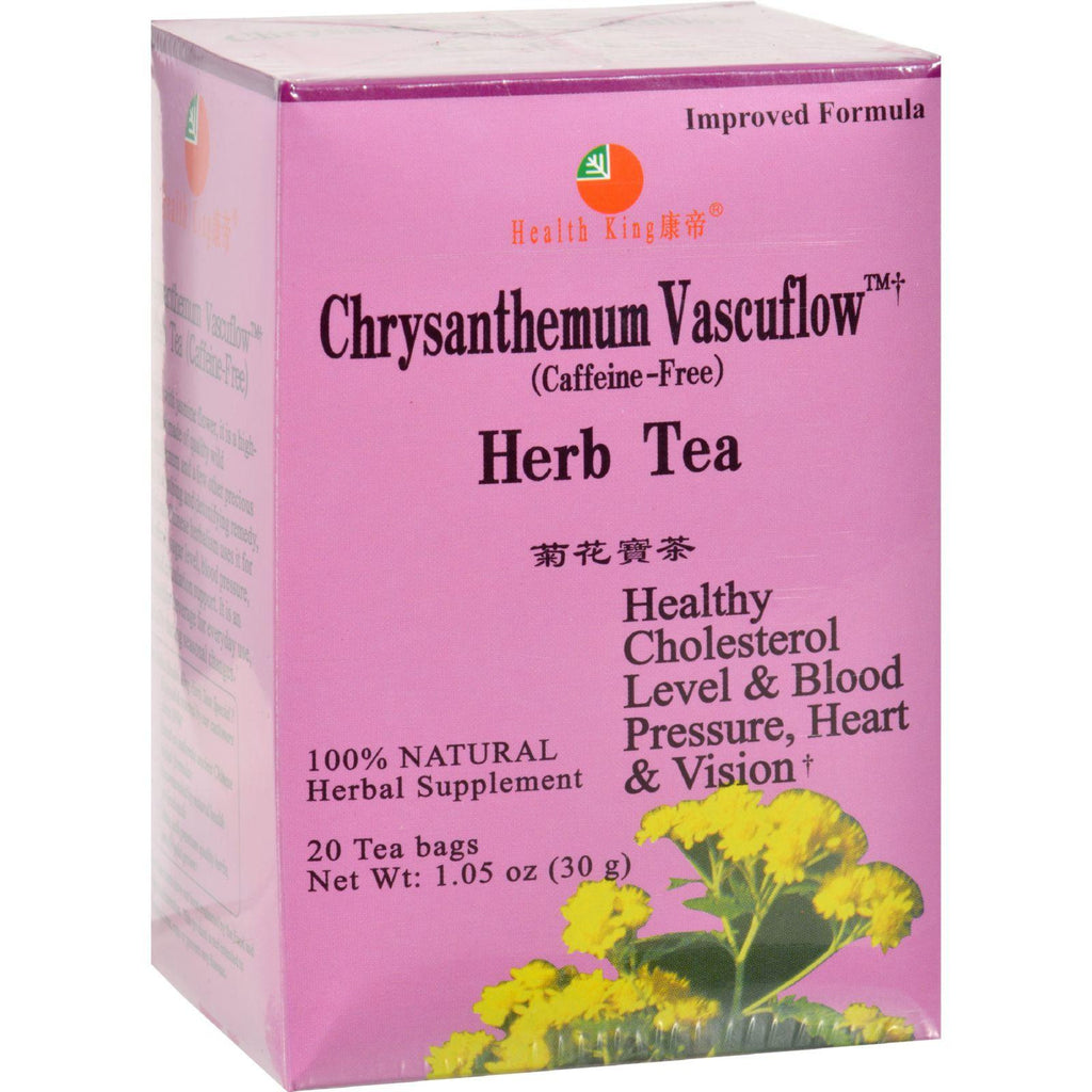 Health King Chrysanthemum Vascuflow Herb Tea - 20 Tea Bags