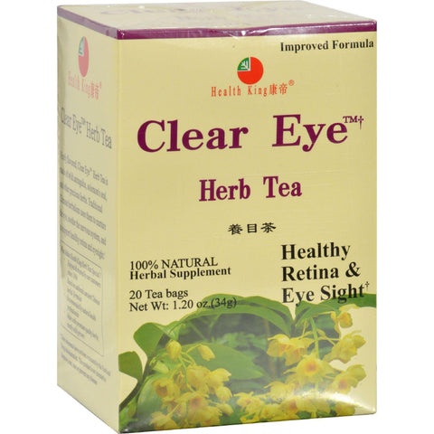 Health King Clear Eye Herb Tea - 20 Tea Bags