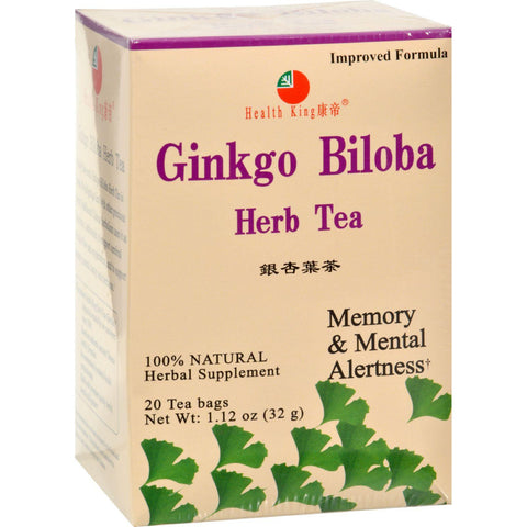 Health King Ginkgo Biloba Herb Tea - 20 Tea Bags