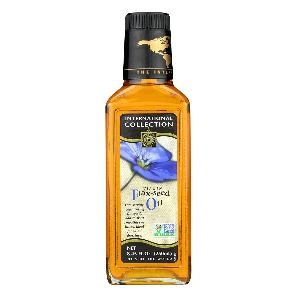 International Collection Flax-seed Oil - Virgin - Case Of 6 - 8.45 Fl Oz.