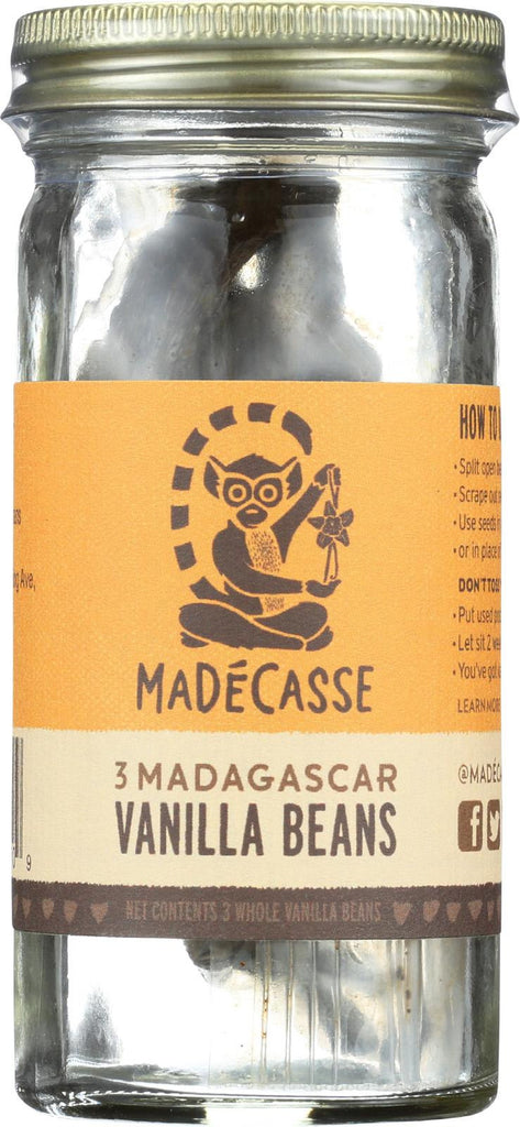 Madecasse Bourbon Vanilla Beans - Case Of 12 - 3 Count