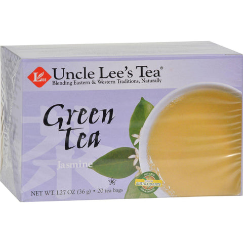 Uncle Lee's Tea Green Tea - Jasmine - Case Of 6 - 20 Bags