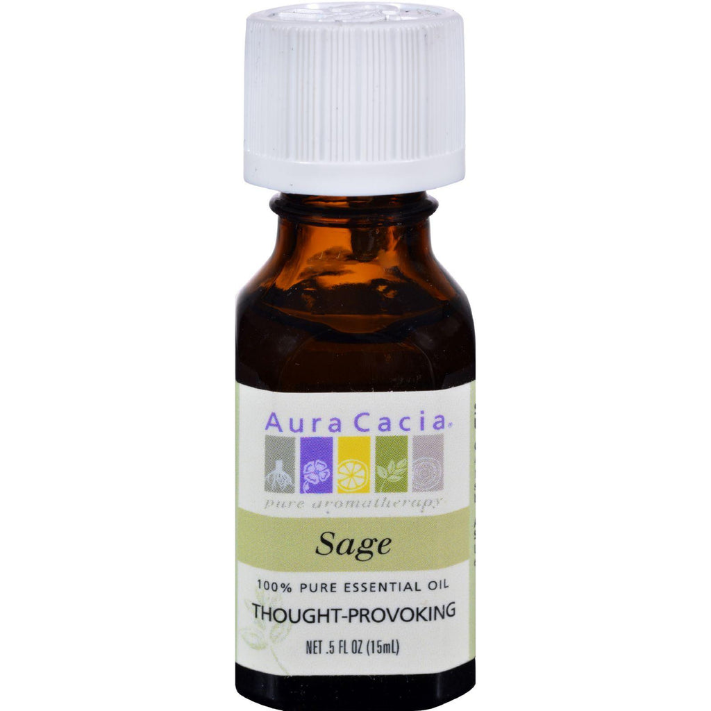 Aura Cacia Essential Oil Sage - 0.5 Fl Oz