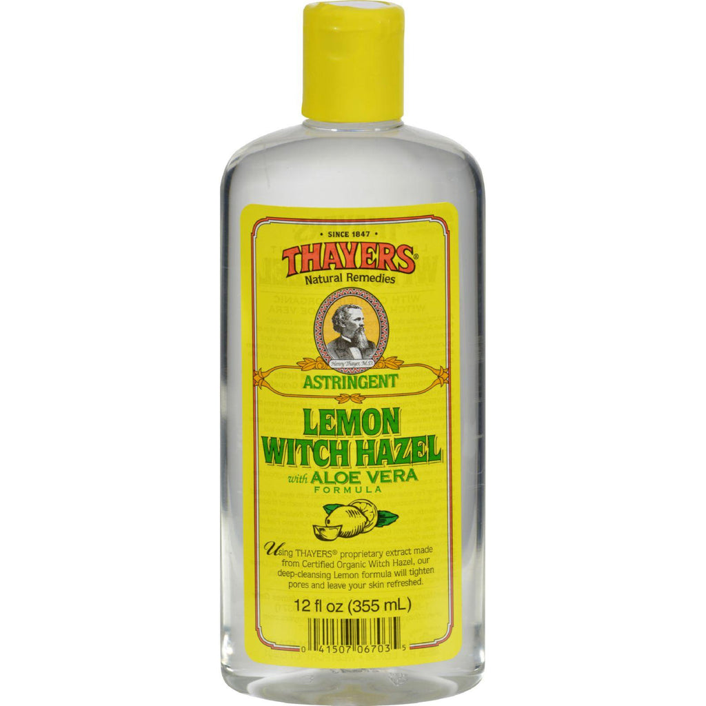 Thayers Witch Hazel With Aloe Vera Lemon - 12 Fl Oz