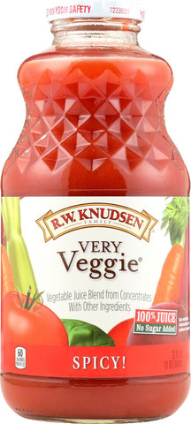 R.w. Knudsen Very Veggie - Spicy - Case Of 12 - 32 Fl Oz.