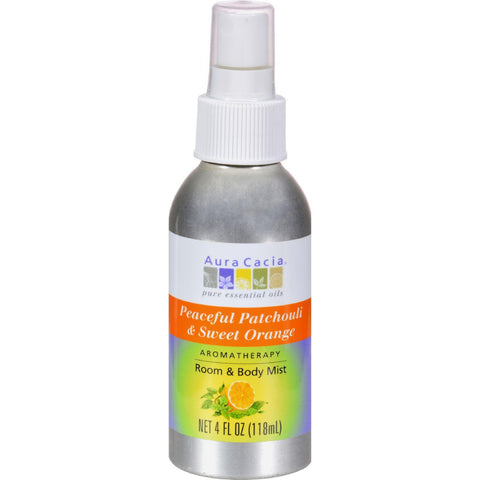 Aura Cacia Aromatherapy Mist Patchouli Sweet Orange - 4 Fl Oz