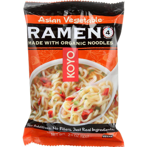 Koyo Dry Ramen - Asian Vegetable - 2.1 Oz - Case Of 12