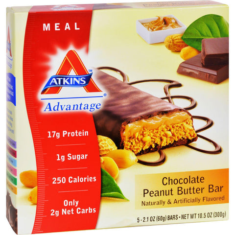 Atkins Advantage Bar Chocolate Peanut Butter - 5 Bars