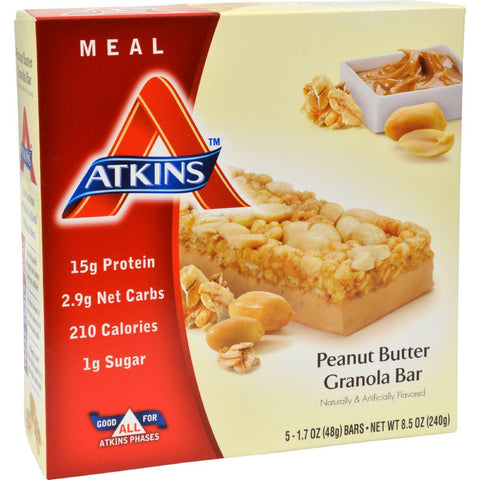 Atkins Advantage Bar Peanut Butter Granola - 5 Bars