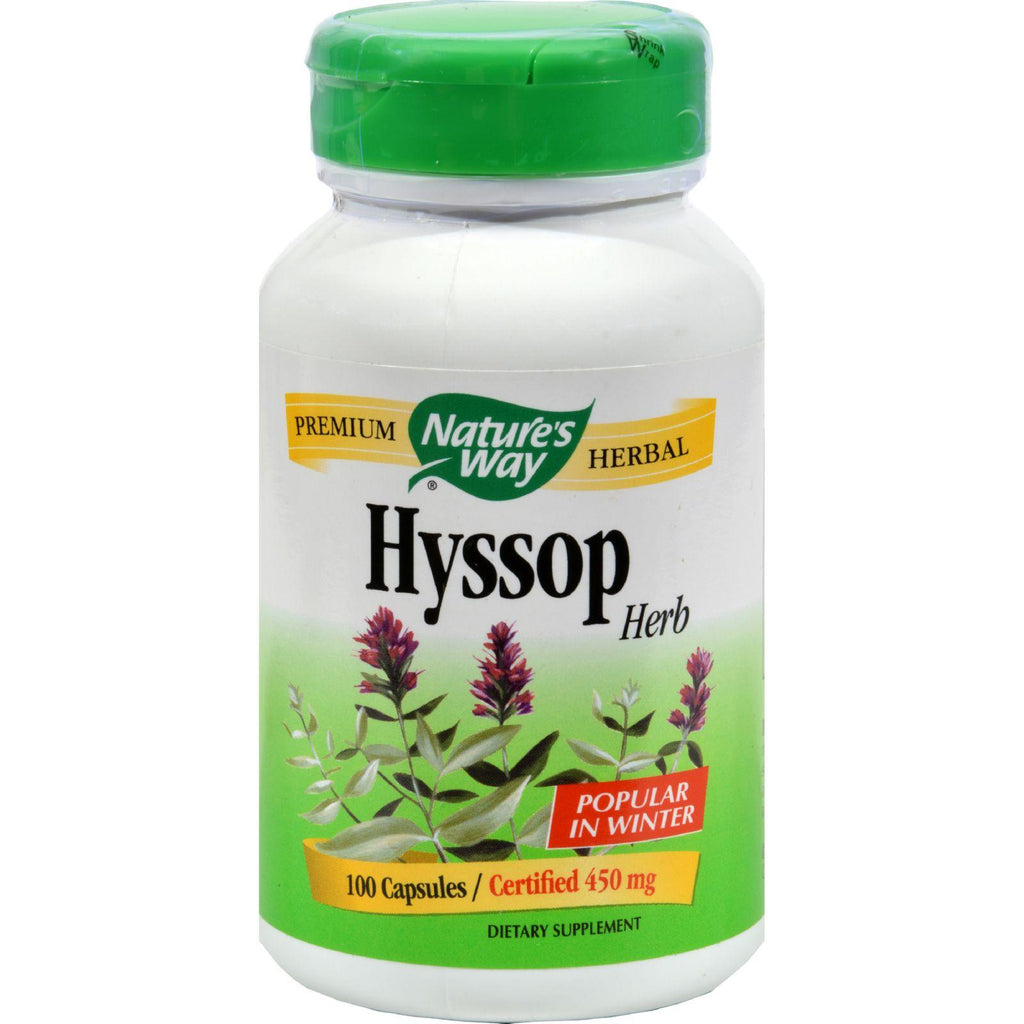 Nature's Way Hyssop Herb - 100 Caps