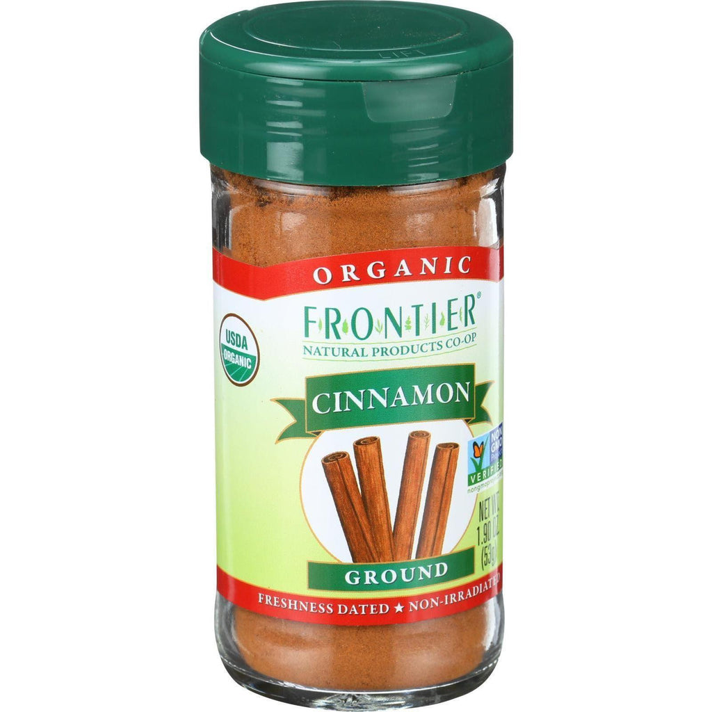 Frontier Herb Cinnamon - Organic - Ground - 3 Percent Oil - A Grade - 1.90 Oz