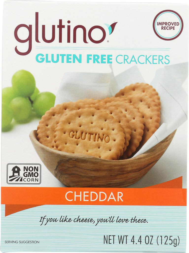 Glutino Crackers - Cheddar - Case Of 6 - 4.4 Oz.