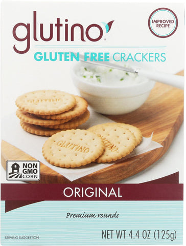 Glutino Original Crackers - Case Of 6 - 4.4 Oz.