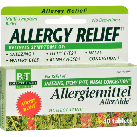 Boericke And Tafel Allergiemittel Alleraide - 40 Tablets