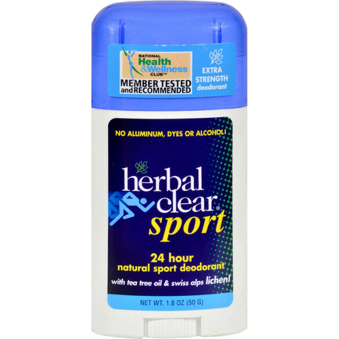 Herbal Clear 24 Hour Natural Sport Deodorant - 1.8 Oz