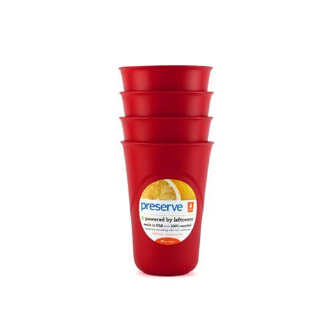 Preserve Everyday Cups - Pepper Red - Case Of 8 - 4 Packs