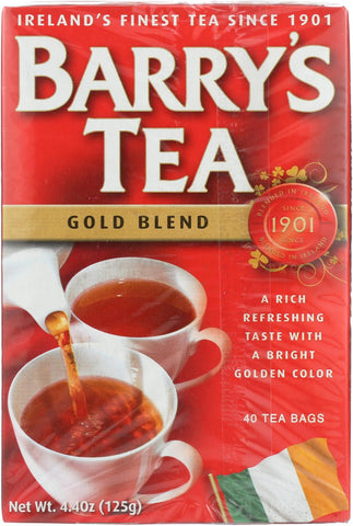 Barry's Tea Irish Tea - Gold Blend - Case Of 12 - 40 Bags