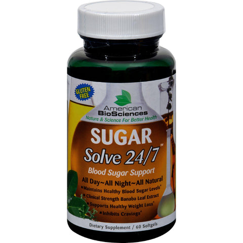 American Bio-sciences Sugar Solve 24-7 - 60 Softgels