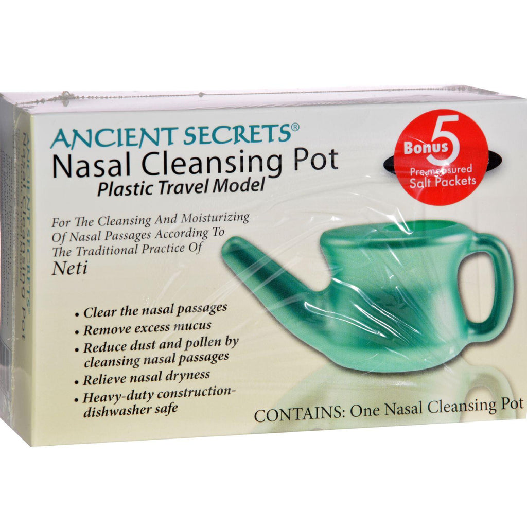 Ancient Secrets Nasal Cleansing Neti Pot - Plastic - 1 Pot