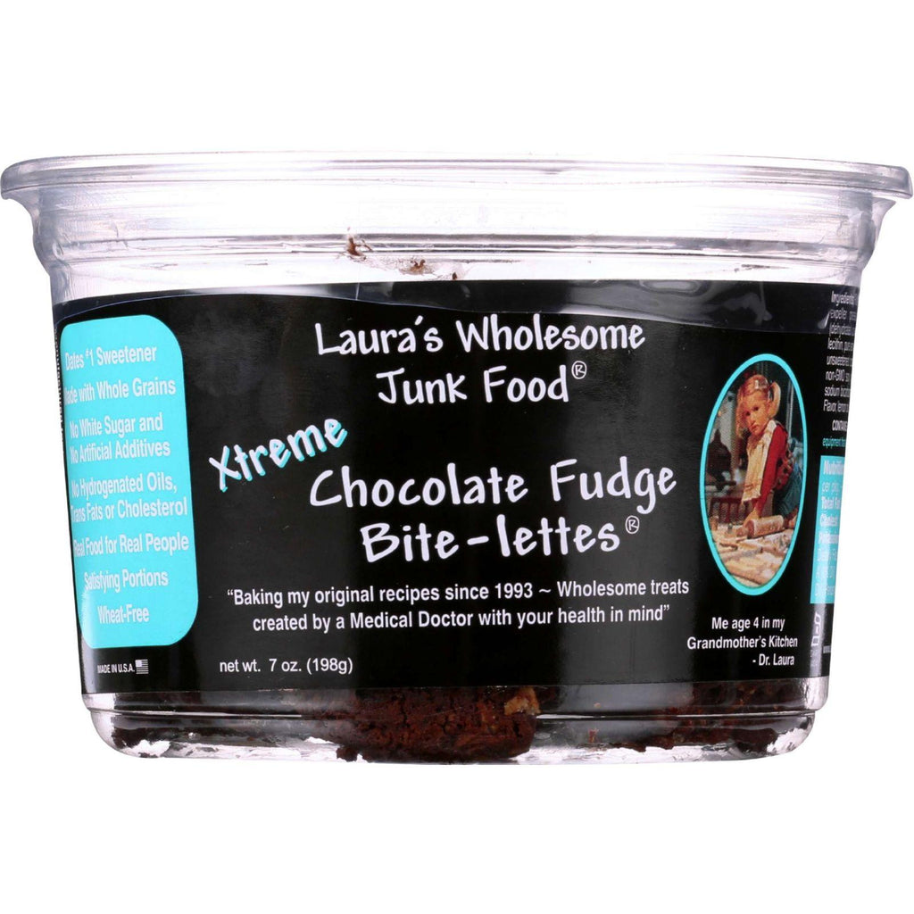 Lauras Wholesome Junk Food Cookie - Xtreme Chocolate Fudge - 7 Oz - Case Of 6