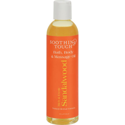 Soothing Touch Bath And Body Oil - Sandalwood - 8 Oz