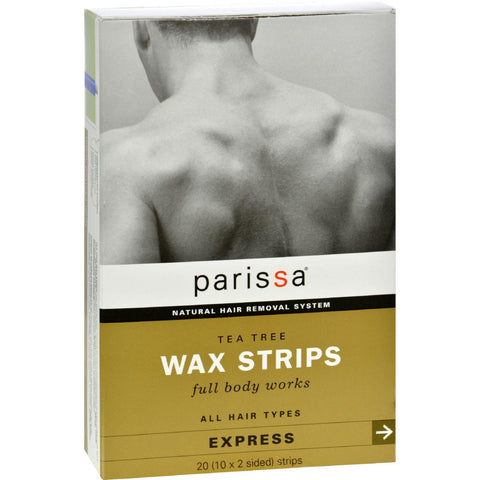 Parissa Men's Tea Tree Wax Strips - 20 Strips