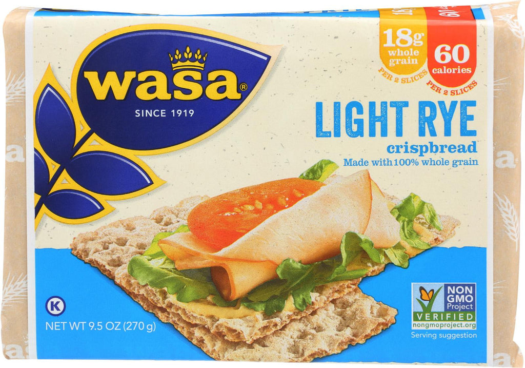 Wasa Crispbread Light Rye - Case Of 12 - 9.5 Oz.