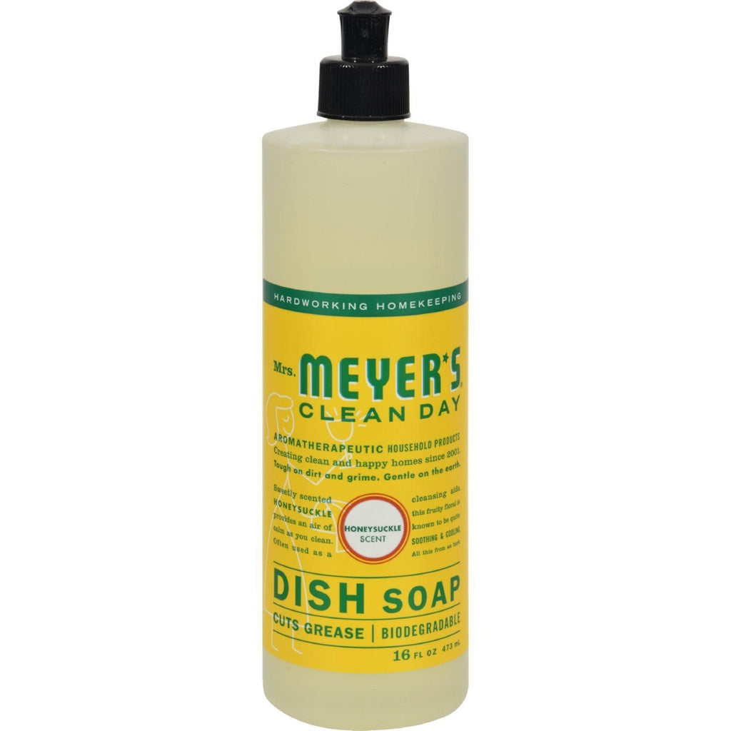 Mrs. Meyer's Liquid Dish Soap - Honeysuckle - Case Of 6 - 16 Oz