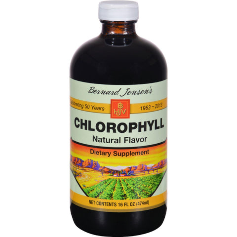 Bernard Jensen Chlorophyll Natural Liquid - 16 Fl Oz